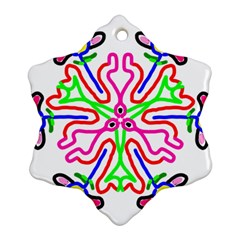 The Flower Pods Snowflake Ornament (2-side)
