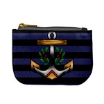 Anchor & Stripes Coin Change Purse Front