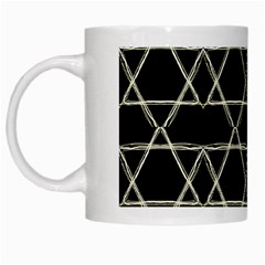 Star Of David   White Mugs