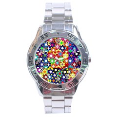 Star Of David Stainless Steel Analogue Watch by SugaPlumsEmporium