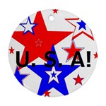 The Patriot Usa Ornament (Round)  Front