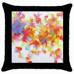 Hawaiian Flair Throw Pillow Case (black) by SugaPlumsEmporium