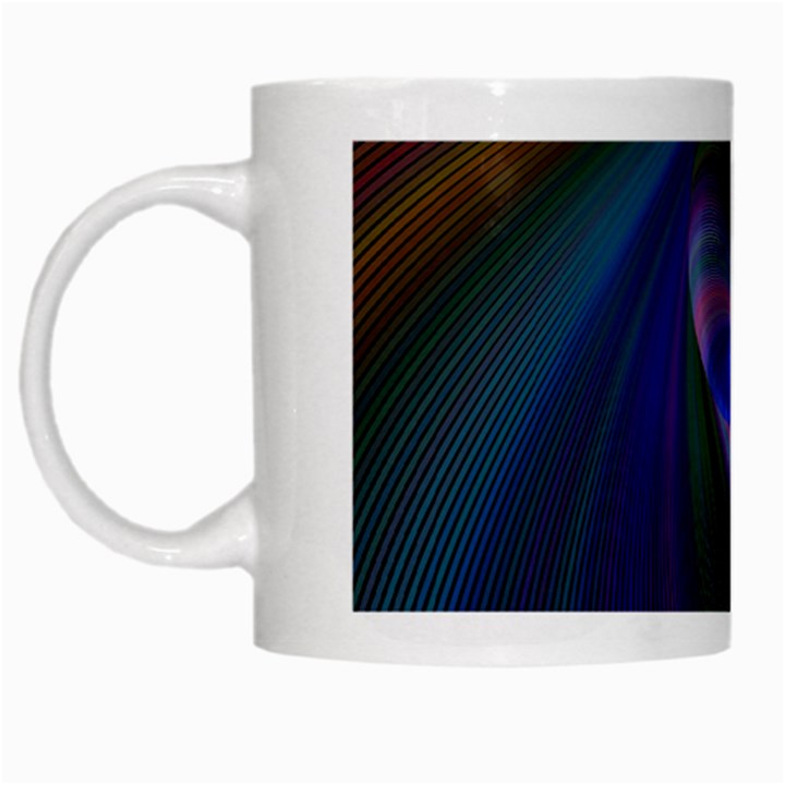 Eye Of The Galactic Storm White Mugs