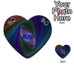 Eye Of The Galactic Storm Playing Cards 54 (heart)  by StuffOrSomething