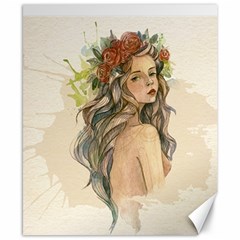 Beauty Of A Woman Canvas 8  X 10  by TastefulDesigns