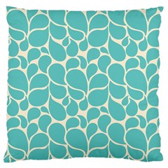 Blue Abstract Water Drops Pattern Large Cushion Case (one Side)