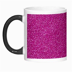 Metallic Pink Glitter Texture Morph Mugs by yoursparklingshop