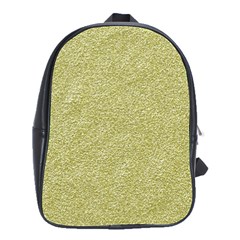 Festive White Gold Glitter Texture School Bags(large)  by yoursparklingshop