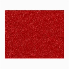 Festive Red Glitter Texture Small Glasses Cloth by yoursparklingshop