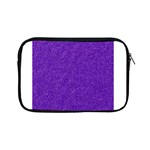 Festive Purple Glitter Texture Apple iPad Mini Zipper Cases Front