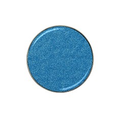 Festive Blue Glitter Texture Hat Clip Ball Marker by yoursparklingshop