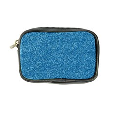 Festive Blue Glitter Texture Coin Purse