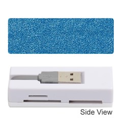 Festive Blue Glitter Texture Memory Card Reader (stick)  by yoursparklingshop