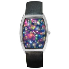 Starlight Shiny Glitter Stars Barrel Style Metal Watch by yoursparklingshop