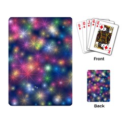 Starlight Shiny Glitter Stars Playing Card