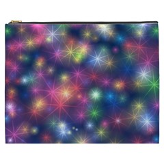 Starlight Shiny Glitter Stars Cosmetic Bag (xxxl)  by yoursparklingshop