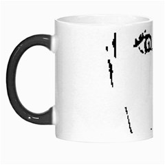 Portrait Black And White Girl Morph Mugs by yoursparklingshop