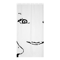 Portrait Black And White Girl Shower Curtain 36  X 72  (stall)  by yoursparklingshop