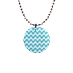 Blue White Chevron Button Necklaces by yoursparklingshop
