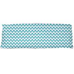 Blue White Chevron Body Pillow Case Dakimakura (two Sides)