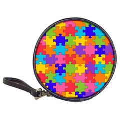 Funny Colorful Puzzle Pieces Classic 20-cd Wallets by yoursparklingshop