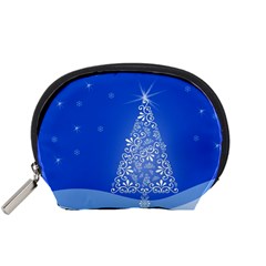 Blue White Christmas Tree Accessory Pouches (small)  by yoursparklingshop