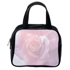 Pink White Love Rose Classic Handbags (one Side) by yoursparklingshop