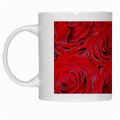 Red Love Roses White Mugs by yoursparklingshop