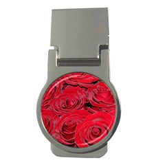 Red Love Roses Money Clips (round)  by yoursparklingshop