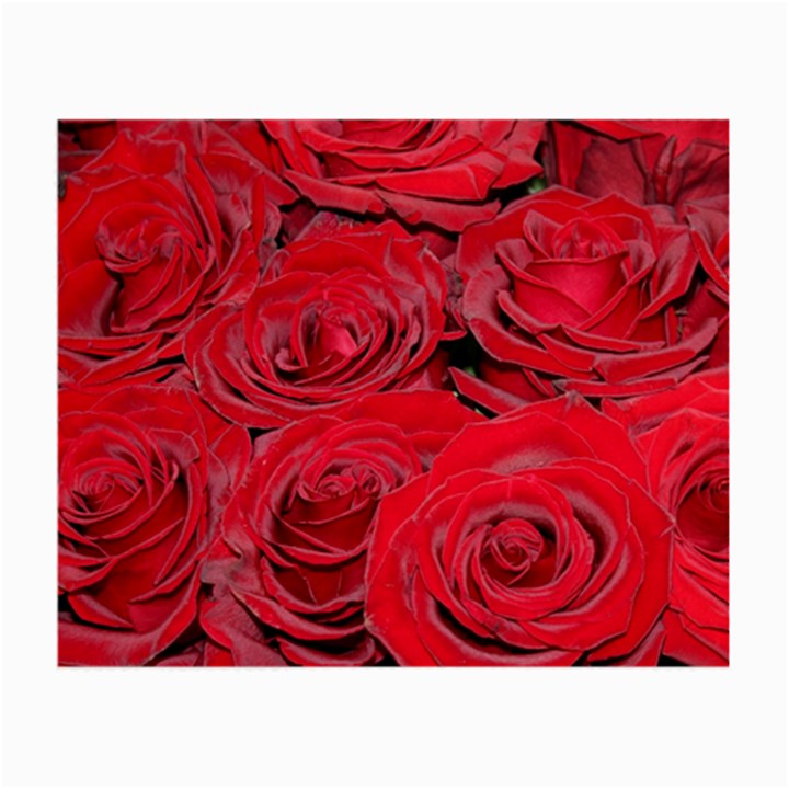 Red Love Roses Small Glasses Cloth