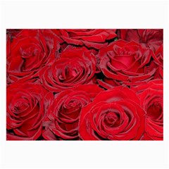 Red Love Roses Large Glasses Cloth