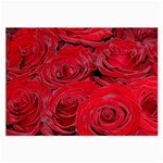 Red Love Roses Large Glasses Cloth Front