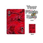 Red Love Roses Playing Cards 54 (Mini)  Front - Spade6