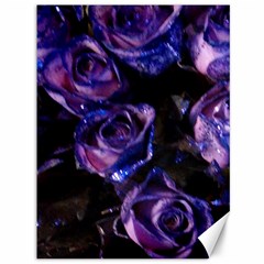 Purple Glitter Roses Valentine Love Canvas 36  X 48   by yoursparklingshop