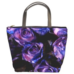 Purple Glitter Roses Valentine Love Bucket Bags by yoursparklingshop