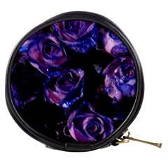 Purple Glitter Roses Valentine Love Mini Makeup Bags