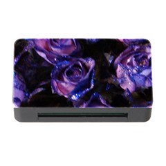 Purple Glitter Roses Valentine Love Memory Card Reader With Cf by yoursparklingshop