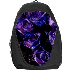 Purple Glitter Roses Valentine Love Backpack Bag by yoursparklingshop