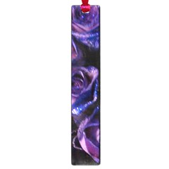 Purple Glitter Roses Valentine Love Large Book Marks