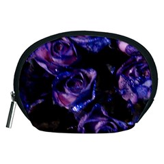 Purple Glitter Roses Valentine Love Accessory Pouches (medium)  by yoursparklingshop