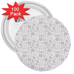 Elegant Seamless Floral Ornaments Pattern 3  Buttons (100 Pack)  by TastefulDesigns