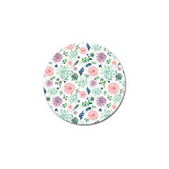 Hand Painted Spring Flourishes Flowers Pattern Golf Ball Marker (10 Pack) by TastefulDesigns