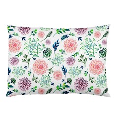 Hand Painted Spring Flourishes Flowers Pattern Pillow Case by TastefulDesigns