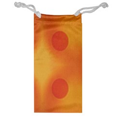 Sunny Happy Orange Dots Jewelry Bags by yoursparklingshop