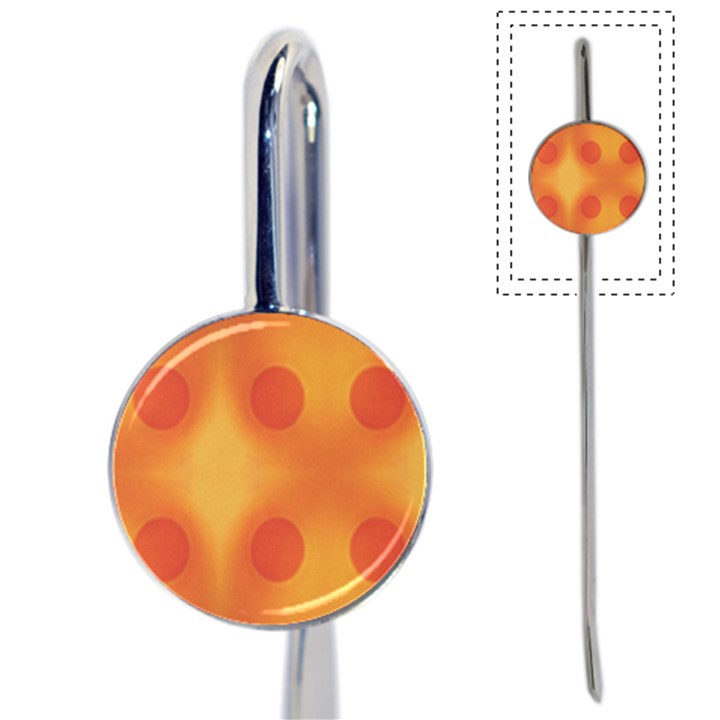 Sunny Happy Orange Dots Book Mark