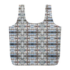 Geometric Diamonds Full Print Recycle Bags (l)  by yoursparklingshop