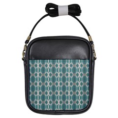 Tropical Blue Abstract Ocean Drops Girls Sling Bags by yoursparklingshop