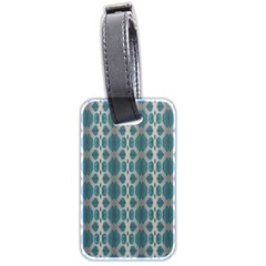 Tropical Blue Abstract Ocean Drops Luggage Tags (two Sides) by yoursparklingshop