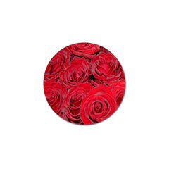 Red Roses Love Golf Ball Marker (4 Pack) by yoursparklingshop