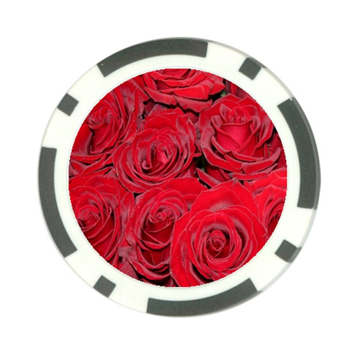 Red Roses Love Poker Chip Card Guards (10 pack) 